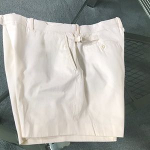 Polo cream dress shorts. 38